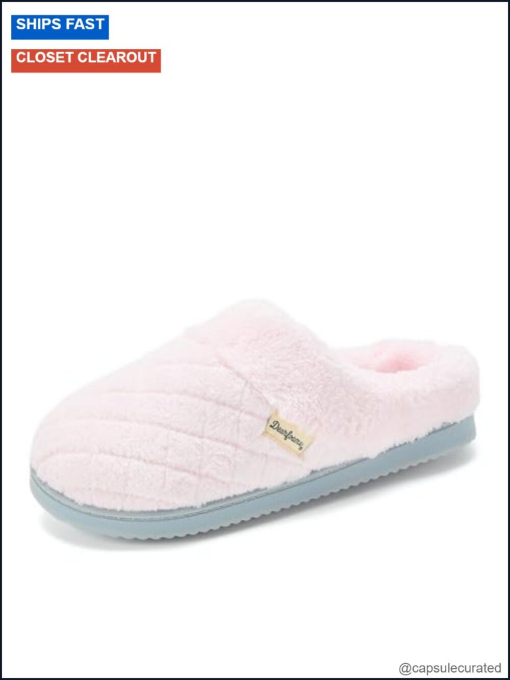Memory Foam House Slippers - Terry Clog with Wide Widths, Machine Washable